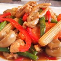 杂菜鸡 Chicken With Chinese Vegetable  · 