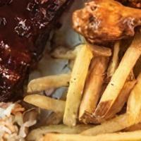 Baby Back Rib Combo · Enjoy a tender 1/2 rack of Baby Back Ribs and your choice of hand-breaded Top Gear Tenders o...