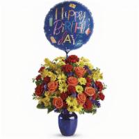 Fly Away Birthday · Make birthday spirits soar by sending this fabulously fun birthday bouquet and balloon. Brig...