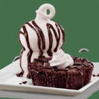Triple Chocolate Brownie · DQ Vanilla Soft Serve With A Warm Chocolate Brownie  Cocoa Fudge Whip Cream And Choco Chunks.
