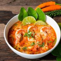 Caldo De Camaron · Shrimp, carrots, celery and potatoes in chipotle broth. Served with toasted bread and limes ...