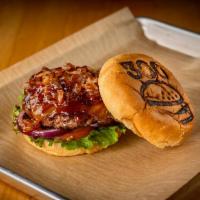Bacon Bbq · Classic Burger with Bacon Jam and Sweet Baby Ray BBQ.