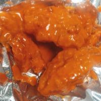 Plain Wings - Mildest · As mild as it gets - sauceless, naked, all-natural chicken, with ranch or blue cheese dressi...
