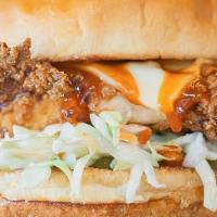 Bird'S Nest · In-House Breaded Chicken Breast, American Cheese, Pickles, Coleslaw, Spicy House Sauce
