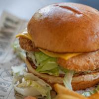 Fisherman'S Catch  · Wild Caught Cod, American Cheese, Pickles, Lettuce, House Made Tartar