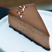 Chocolate Cheesecake · Espresso Ganache / Chocolate Cookie Crust