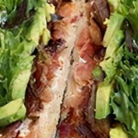 Blta · Bacon, lettuce, tomato, and avocado on toasted sourdough with garlic mayo. // Add two fried ...