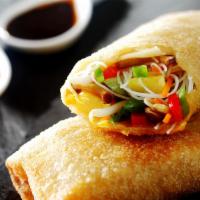 Vegetable Spring Roll · Fried rice paper filled with mixed veggies.