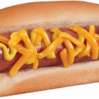 Cheese Dog · All-beef hot dog, topped with cheese