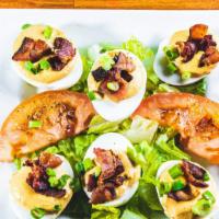 Divine & Devilish Blt Eggs · We may go a little heavy on the bacon. But why not? it's bacon!.