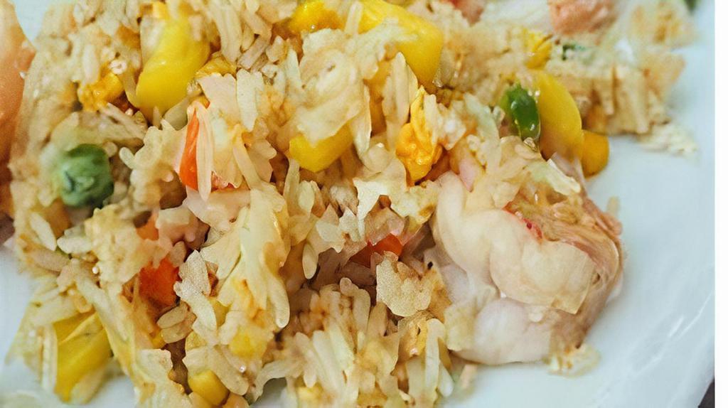 Hawaiian Fried Rice Combo  · Stir-fried egg, peas, carrot, and pineapple.

Choose protein combo