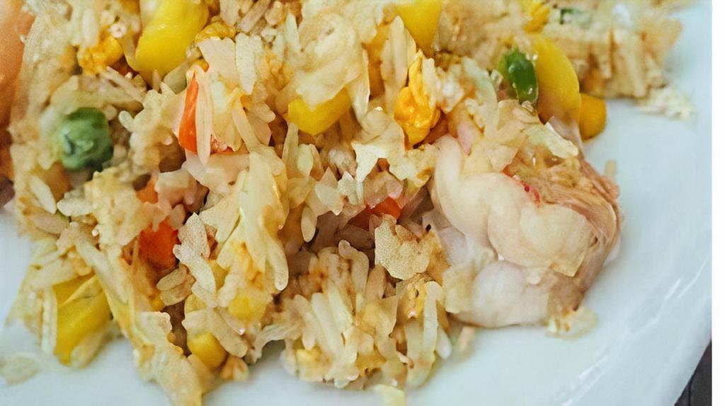 Hawaiian Fried Rice Seafood (Non- Comb · Stir-fried egg, peas, carrot, and pineapple.

Choose protein Shrimp, crabmeat, or Calamari
