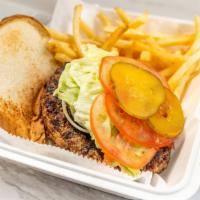 Kathy'S Chopped Steak Burger · Kathy’s Chopped Steak Is Served On Your Choice Of Bread Or Bun , Grilled Onions, Cheese, May...