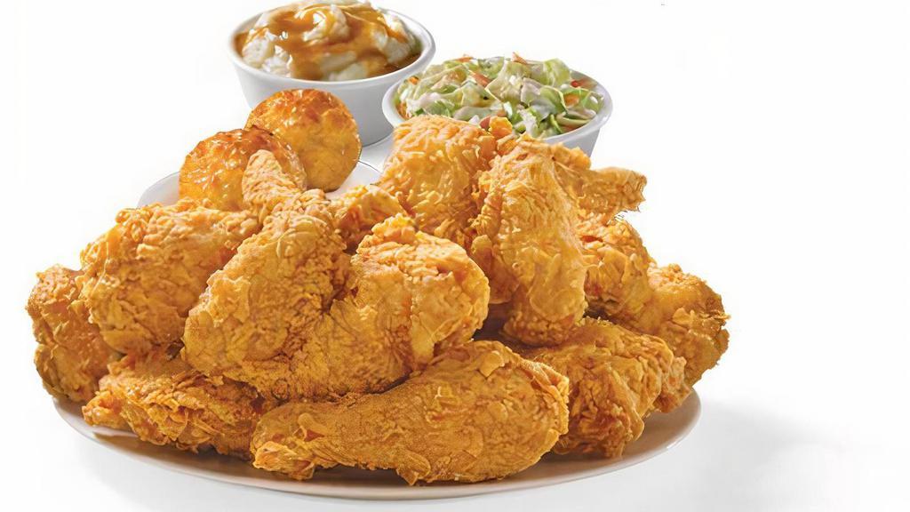 6 Piece Mixed Chicken Meal · Six pieces of Mixed Chicken with two regular sides and two Honey-Butter Biscuits.