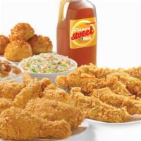 6 Pieces Mixed Chicken & 8 Piece Texas Tenders™ Meal · 6 Pieces of mixed Chicken and 8 Texas Tenders™, served with your choice of any 2 large sides...
