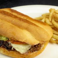 Torta Con Papas Combo · Mexican sandwich with fries.