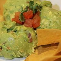 Guacamole Dip · Served with tortilla chips & our fresh made pico de gallo