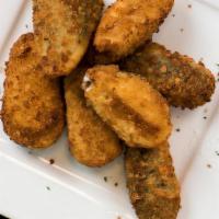 Jalapeno Poppers · 8 cream cheese poppers with ranch.