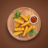 Mozzarella Sticks (9 Pcs) · Cottage cheese fingers batter fried crisp and  golden