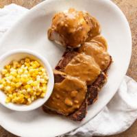 Meatloaf Dinner · Made from Scratch Meatloaf with our Homemade Beef Gravy. 
Choice of two sides