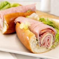 Ham & Cheese · Polish ham, provolone cheese, lettuce, tomatoes and oil.