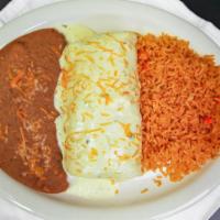Burritos · Served with rice and refried beans. Your choice of meat: ground beef, shredded beef, carnita...