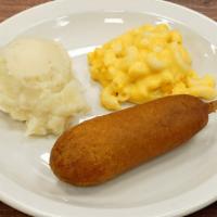 Kid'S Corn Dog Meal (2 07528 00000 ) · Includes choice of two sides and treat.