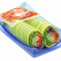 Avocado Salad Roll (2 30129 0003 ) · Vietnamese style spring roll with tapioca Paper, cucumber, avocado, carrot and red cabbage. ...