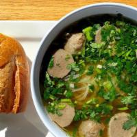 Small Soup With Banh Mi Combo  · A choice betwen any small Pho or Bun Bo Hue with half of a grilled pork or BBQ pork banh mi....