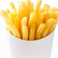 Fries · Deep fried golden fries.