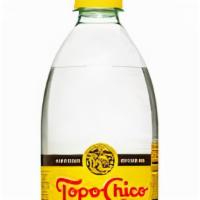Topo Chico · Carbonated Mineral Water from Mexico.