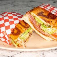 Tortas · Mexican sandwich, prepared with mayo, lettuce, tomatoes, cheese, avocado, onions, jalapeños,...