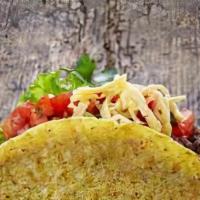Kid'S One Taco · Served with rice, beans and your choice of meat.
