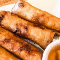 Por Pia Tod / Egg Rolls · Recommended. Glass noodles, onions, carrots and cabbage. Your choice of ground chicken or ve...