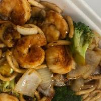 Seafood Noodle · With shrimp and scallops.