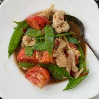 #49 Snow Pea Pods With Tomatoes · 