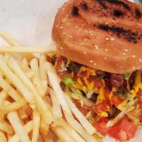Hamburger With Fries · 