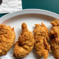 Chicken Fingers · Fresh white meat chicken tenders hand breaded and fried to a golden brown. Served with your ...