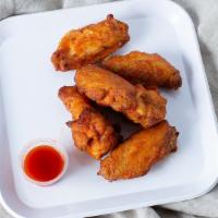 10 Wings · Hot and spicy or BBQ with ranch or bleu cheese.