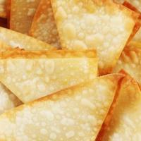 Wonton Chips · A bag of crispy wonton chips, they are typically used in Asian dishes to add a crunch factor.