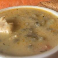 Chicken Wild Rice Soup - Bowl · chicken | Minnesota wild rice | carrots | onion | cream | scallions (gluten-free)