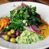 Zen Salad · steamed organic brown rice | organic microgreens | radish organic kale | house-made hummus |...