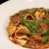 Vegan Bolognese · fennel | onion | garlic | carrots | basil “Bolognese” sauce with vegan sausage & house-made ...