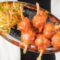 Chicken Lollipops · Tender chicken wings marinated in spices coated in zesty batter and deep fried toast with ho...