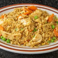  Thai Curry Fried Rice · White rice stir-fried with onions, carrots, green peas and eggs, seasoned with curry powder.