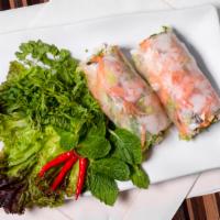 Fresh Rolls (2) · Carrots, cilantro, fresh mint and lettuce wrapped in rice paper choice of chicken, tofu or s...