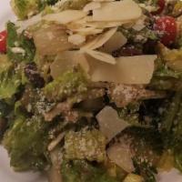 2011 Salad (Large) · Romaine lettuce with chopped celery, kalamata olives, tomatoes, ham, shredded cheese, parmes...