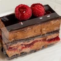 Chocolate Raspberry · Chocolate cake, raspberry, chocolate mousse