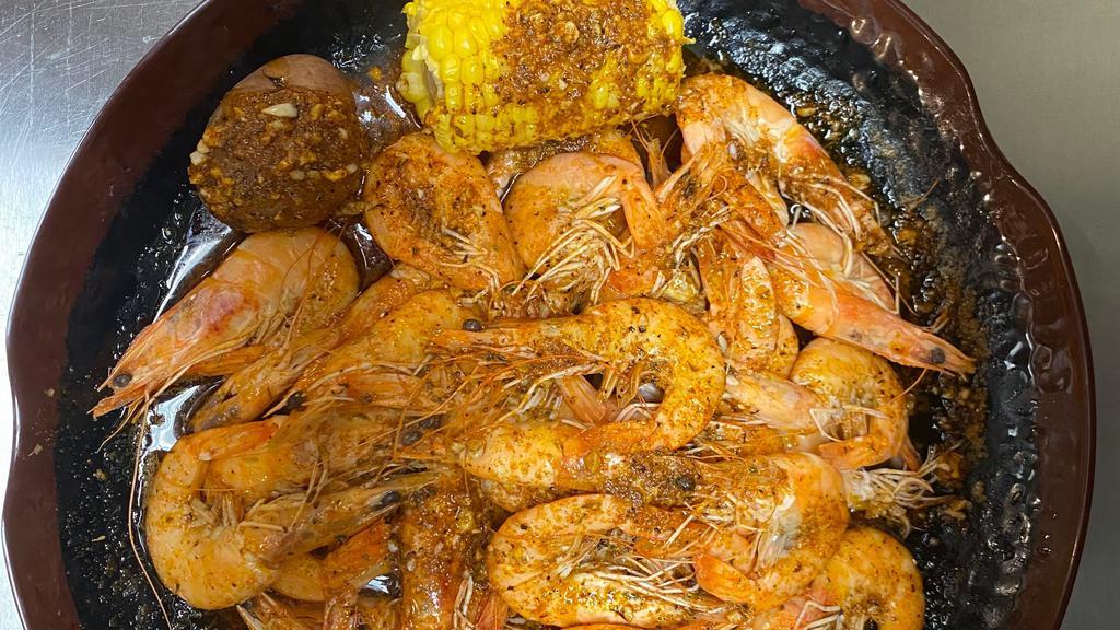 Shrimp (Head On) · All order come with corn and potato.