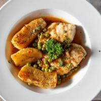 Chicken Breast Vesuvio · Fresh chicken breast sautéed in olive oil, fresh garlic, rosemary and Italian seasonings, se...